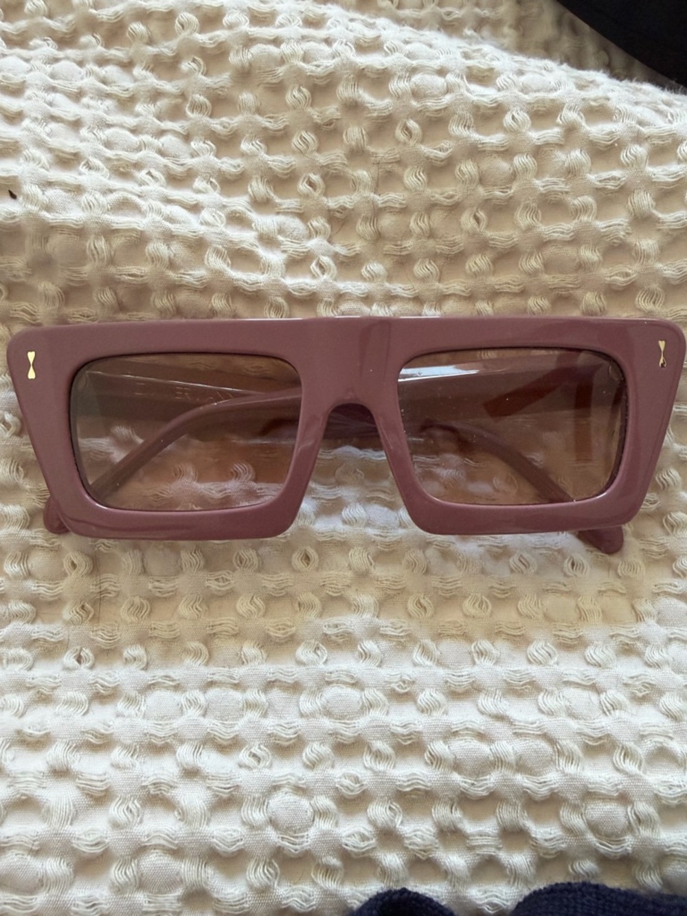 NWOT Zimmerman Stylish Rectangular Mauve Women's Sunglasses